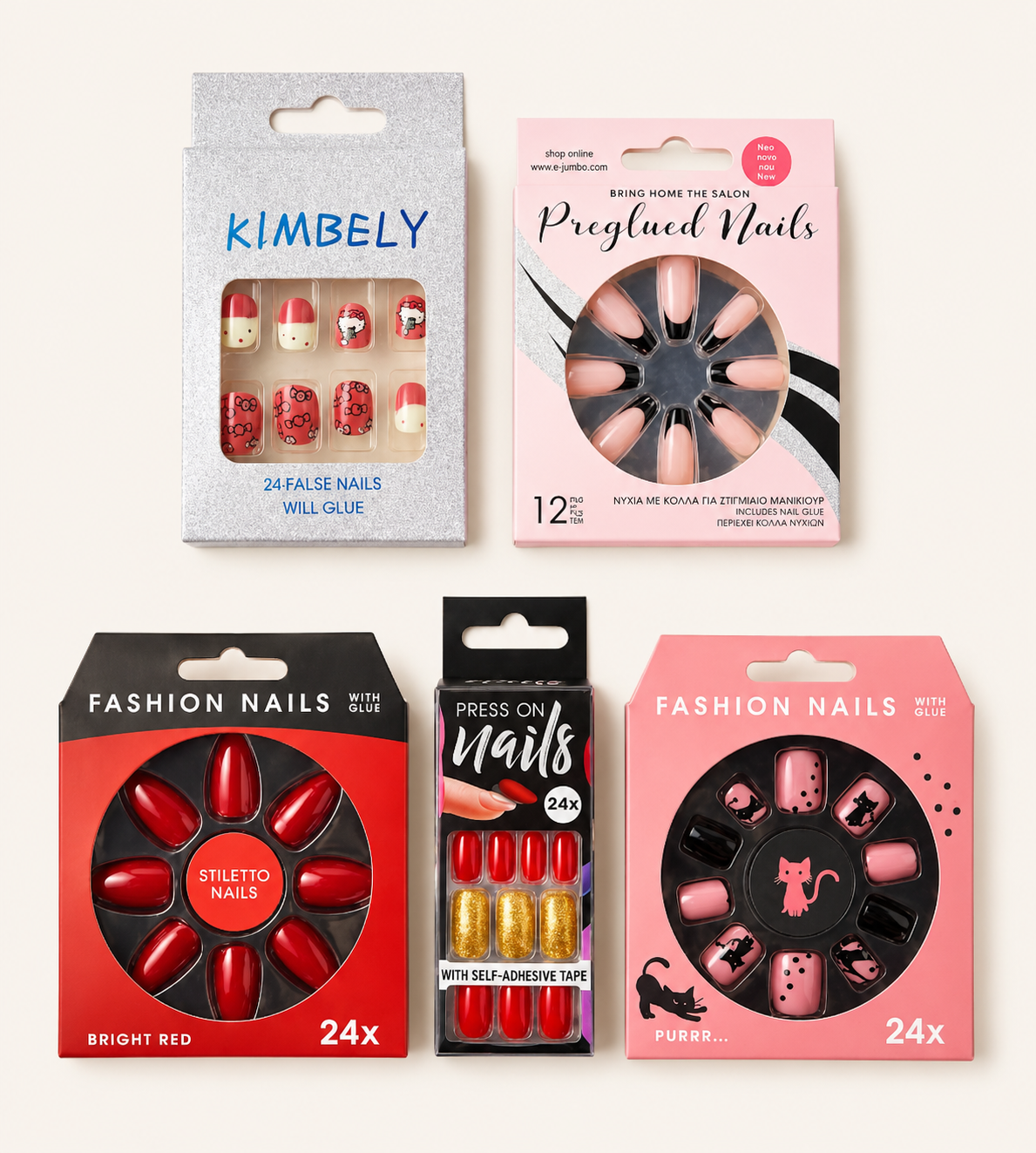 5-Pack Press-On Nails
