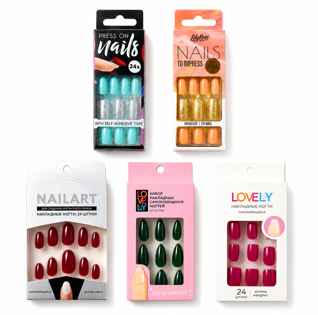 5-Pack Press-On Nails